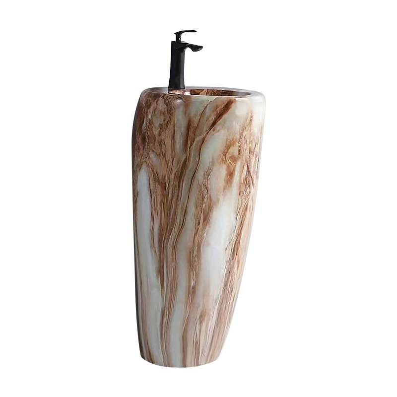 LT-346-DP-CT121 colored pedestal-basins