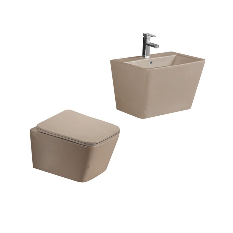 LT-454W-M-LB-----LT-503-M-LB white wall-hung-toilet-suites