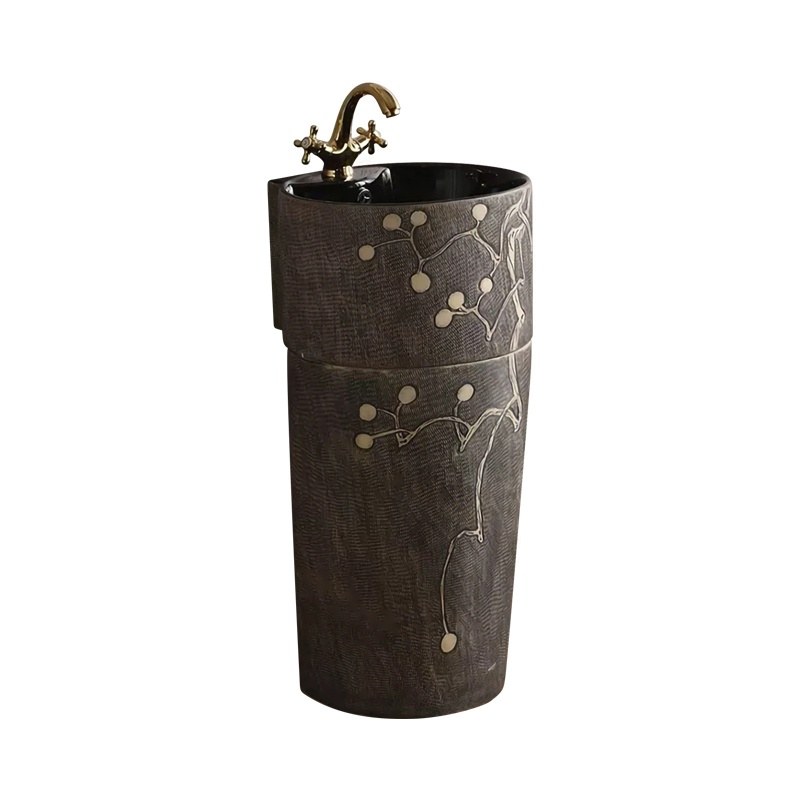 LT-302-SE-CT4 black pedestal-basins