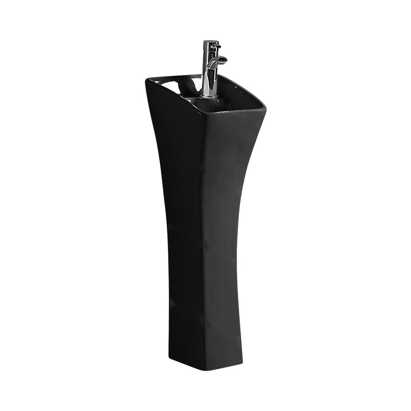 LT-308-CG-BL black pedestal-basins
