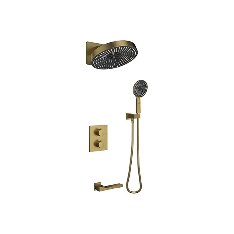 LT-10051-BRA-AZLYHS shower set, shower system, complete shower kit