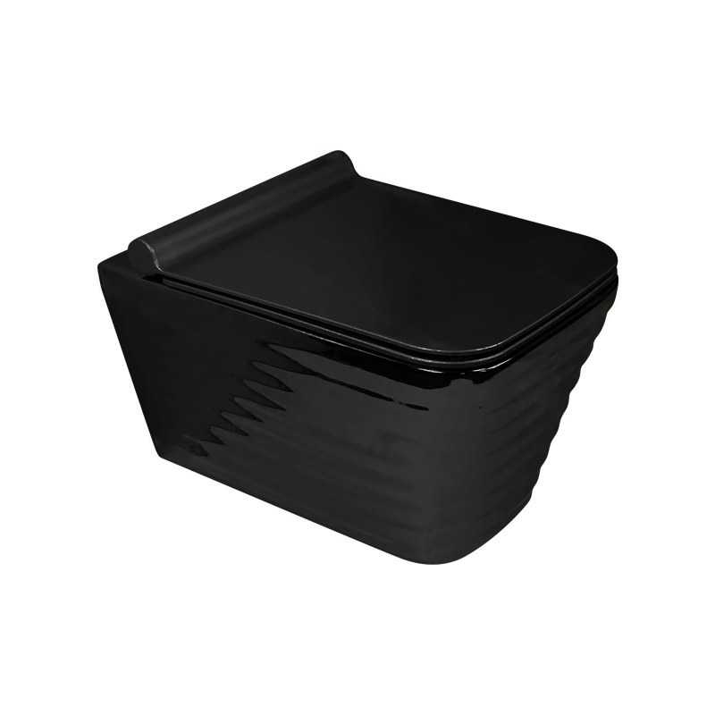 LT-WHT4031-CG-BL black wall-hung-toilets