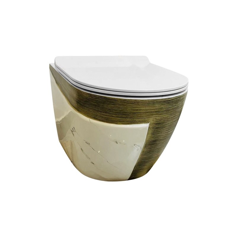 LT-WHT4029-SE-BRKW1 gold wall-hung-toilets