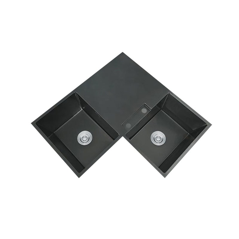 LT-8080DHBLS-Black kitchen sink, stainless sink, wash basin sink