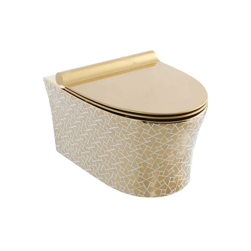 LT-422W-GID-G5 gold wall-hung-toilets