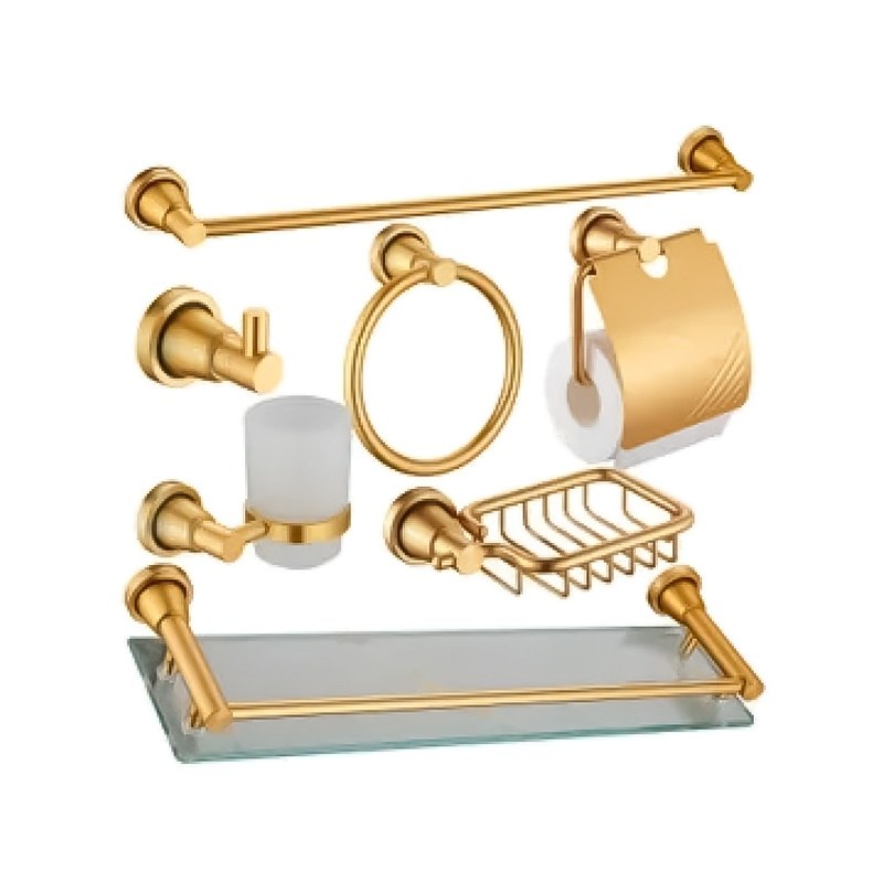 LT-AL8600-7C-G bathroom hardware set, towel bar, bath accessory