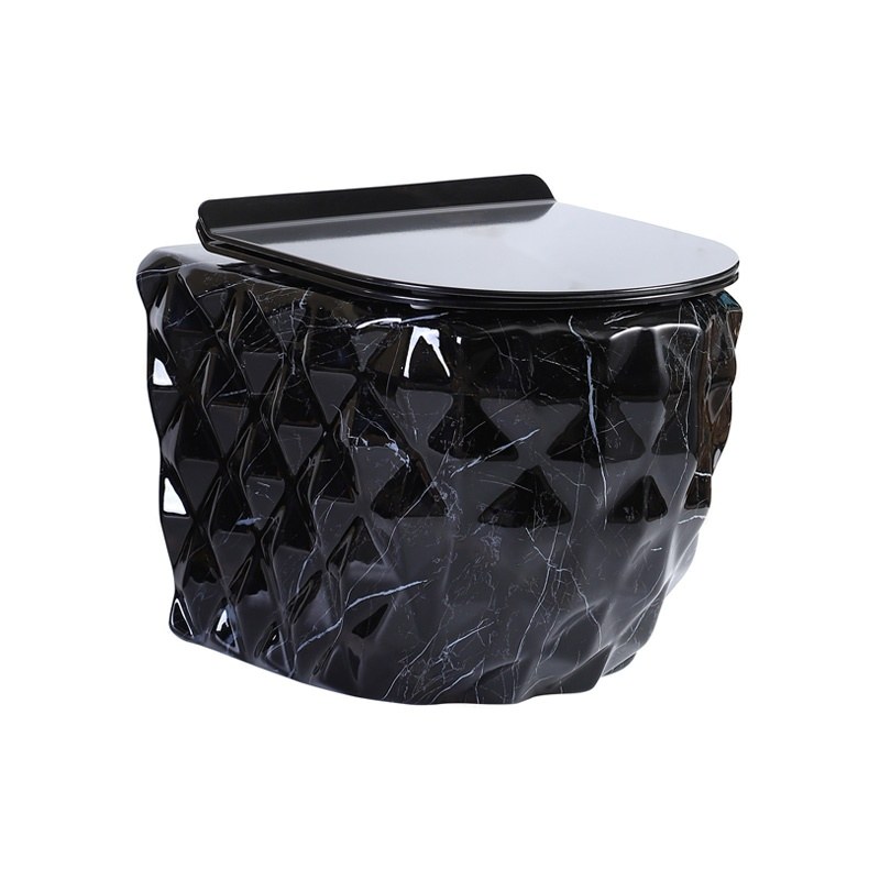 LT-WHT4020-DP-CT1 black wall-hung-toilets
