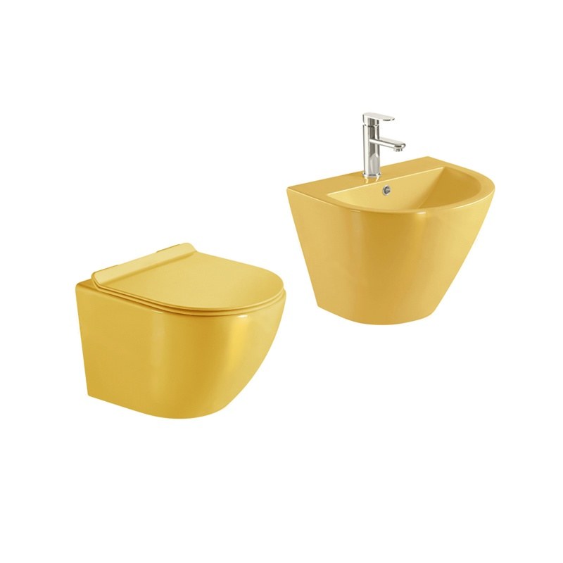 LT-450W-CG-Y------LT-501-CG-Y white wall-hung-toilet-suites