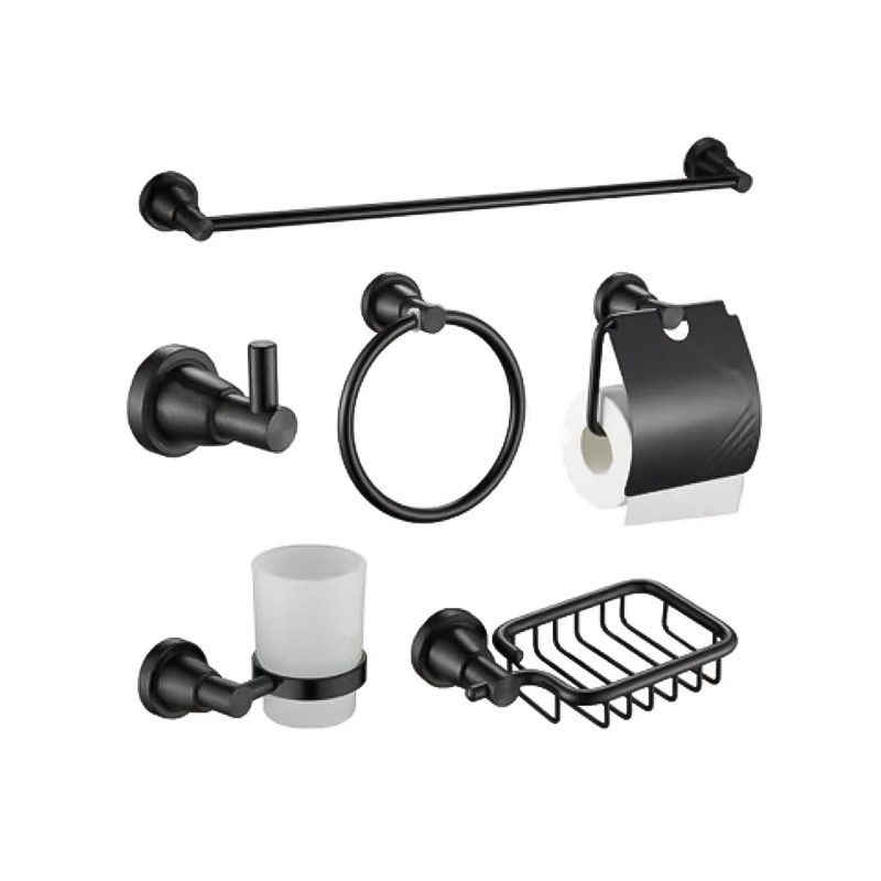 LT-AL8600-6A-B bathroom hardware set, towel bar, bath accessory