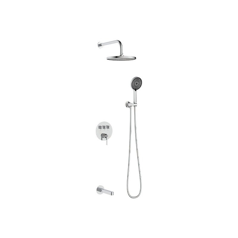 LT-10077-BRA-AZLYHS shower set, shower system, complete shower kit