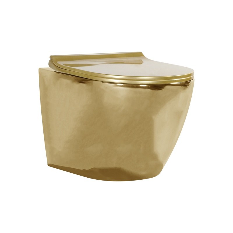 LT-450W-GI-PG gold wall-hung-toilets