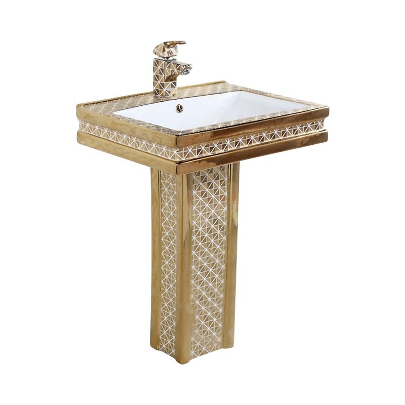 LT-328P-GID-G1 gold pedestal-basins