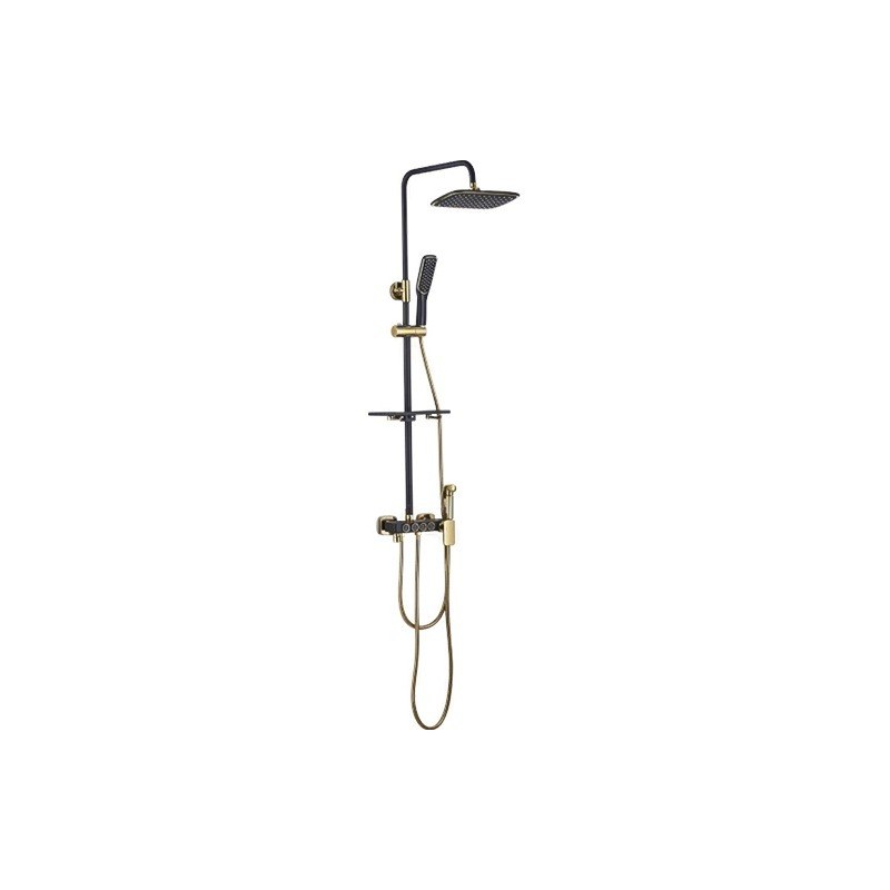 LT-10278-BRA-YTLYHS shower set, shower system, complete shower kit