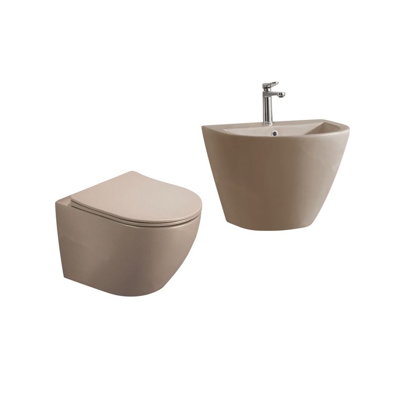 LT-450W-M-LB-----LT-501-M-LB white wall-hung-toilet-suites