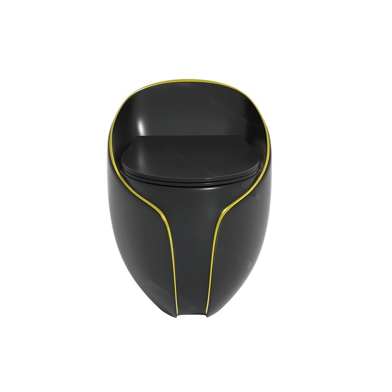 LT-1356-M-BLGL black one-piece-toilets