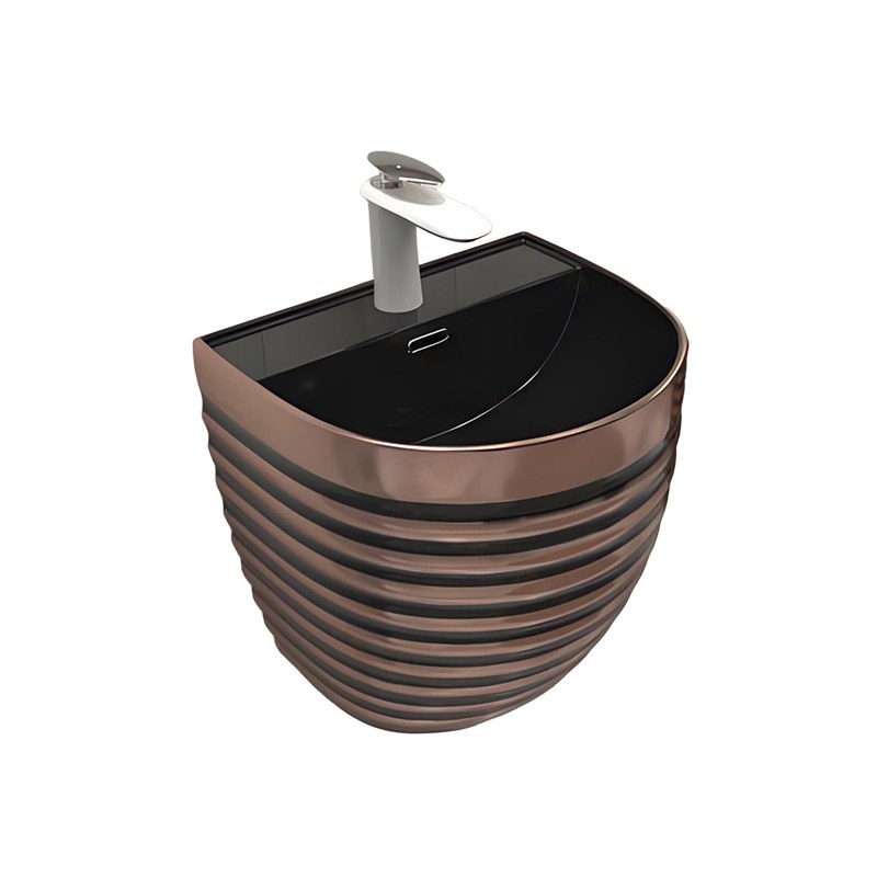 LT-5230-GID-GBL2 black wall-hung-basins