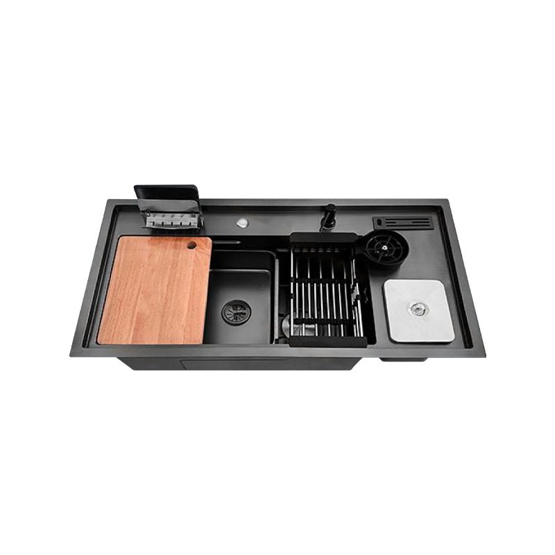 LT-10052SHBELS-Black kitchen sink, stainless sink, wash basin sink