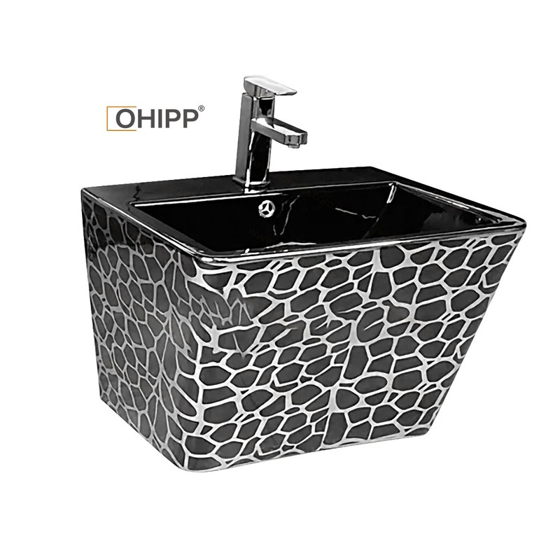 LT-503-GID-BLS black wall-hung-basins