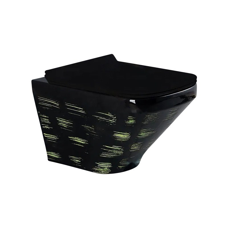 LT-467W-DP-BL1 black wall-hung-toilets