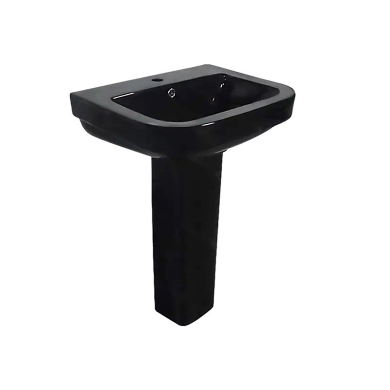 LT-350P-CG-BL black pedestal-basins