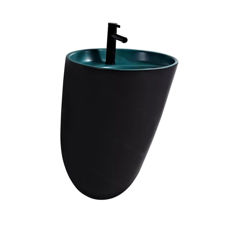 LT-588-M-BLBG black wall-hung-basins