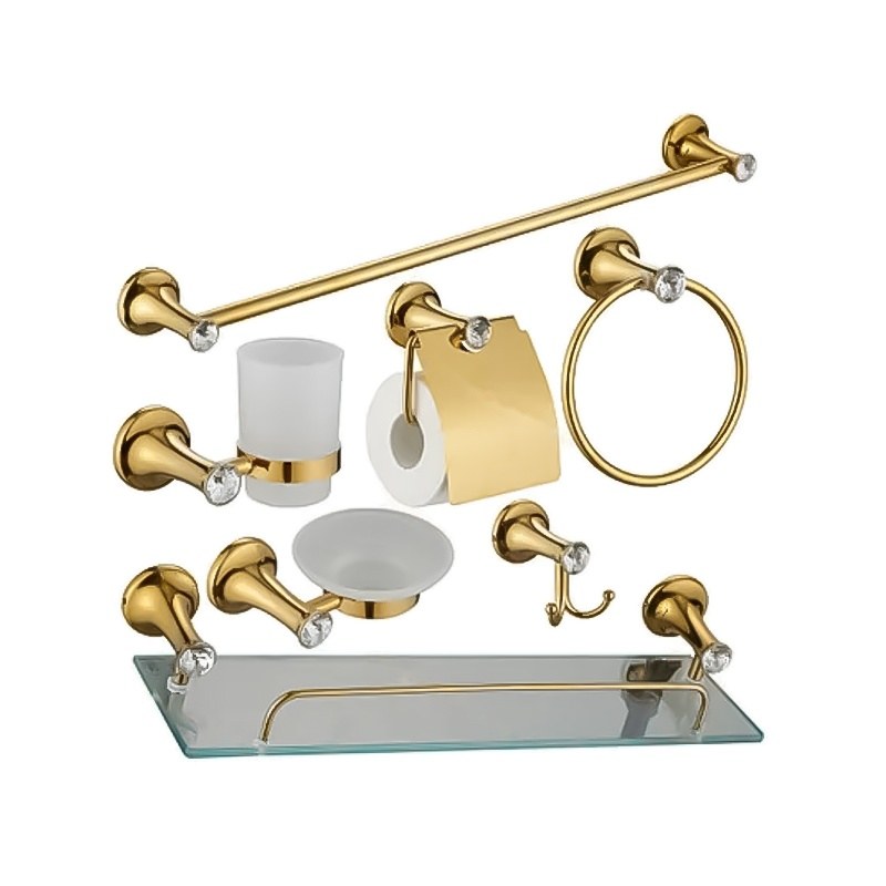 LT-ZS7500-7B-G bathroom hardware set, towel bar, bath accessory