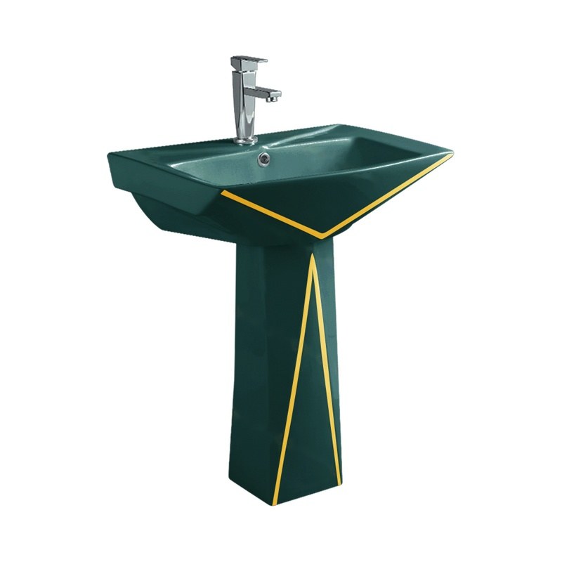 LT-307P-CG-BGGL colored pedestal-basins
