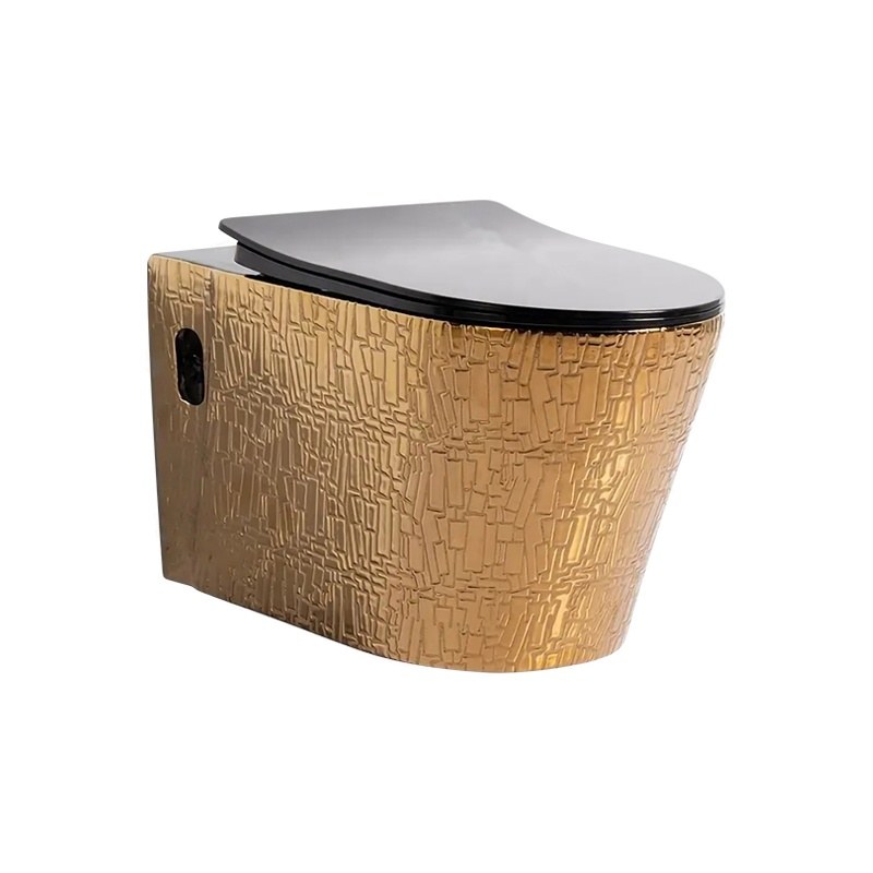 LT-442W-GI-RGBL gold wall-hung-toilets