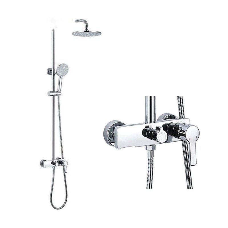 LT-10442-BRA-YTLYHS shower set, shower system, complete shower kit