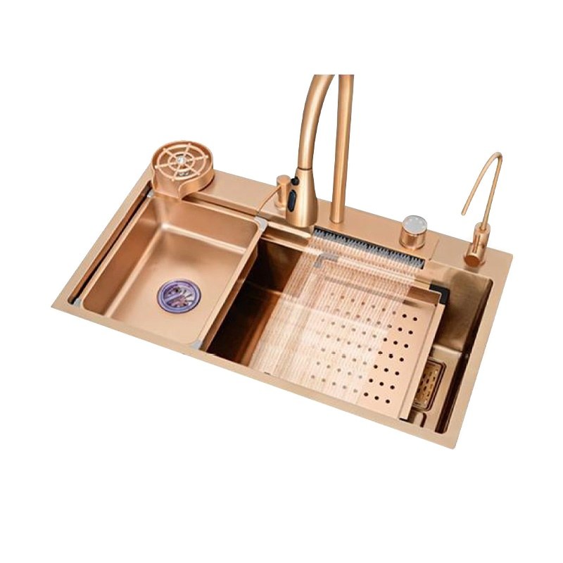LT-7045FA1LS-Rose-golden kitchen sink, stainless sink, wash basin sink