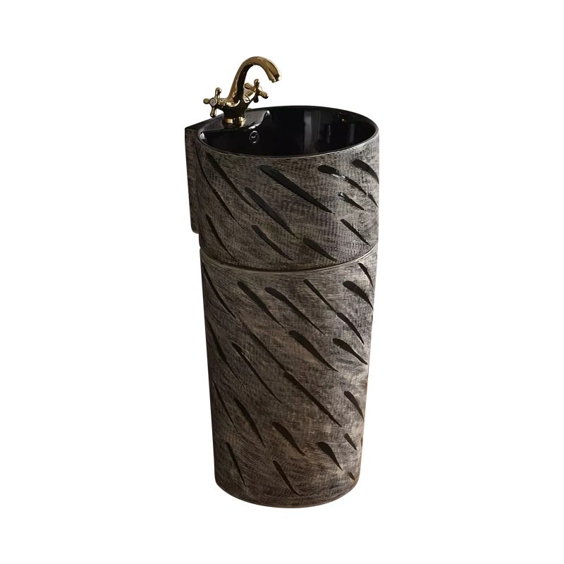 LT-302-SE-CT2 black pedestal-basins