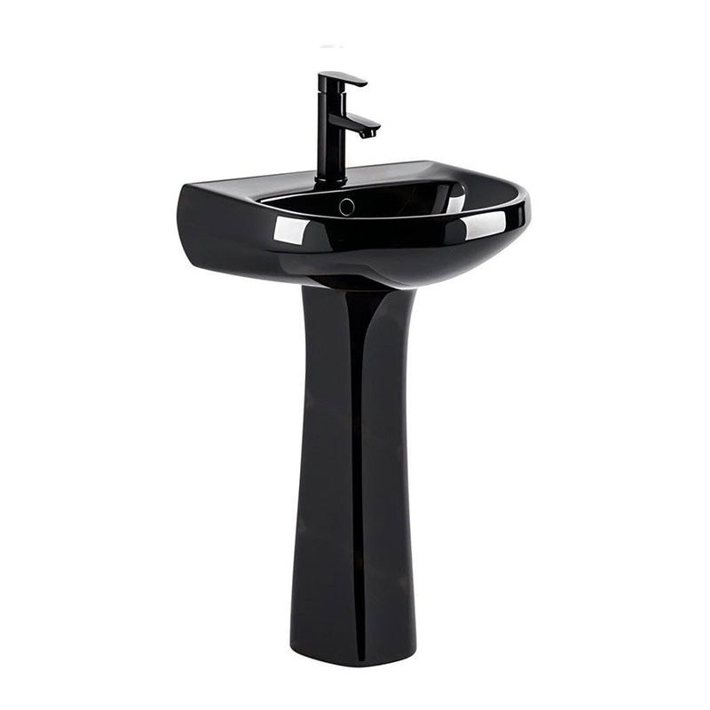 LT-334P-CG-BL black pedestal-basins
