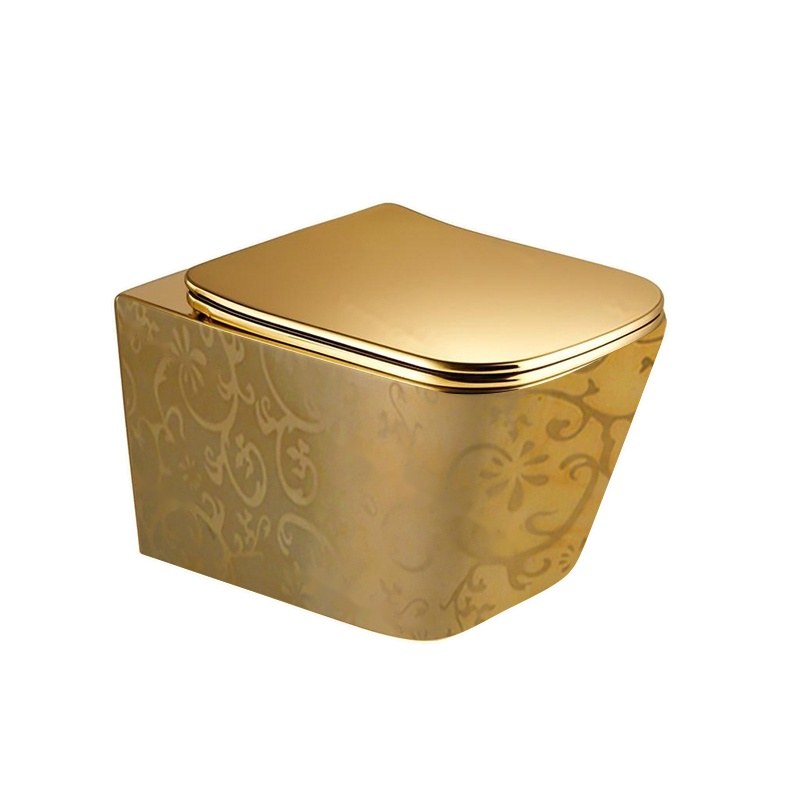LT-454W-GID-G1 gold wall-hung-toilets