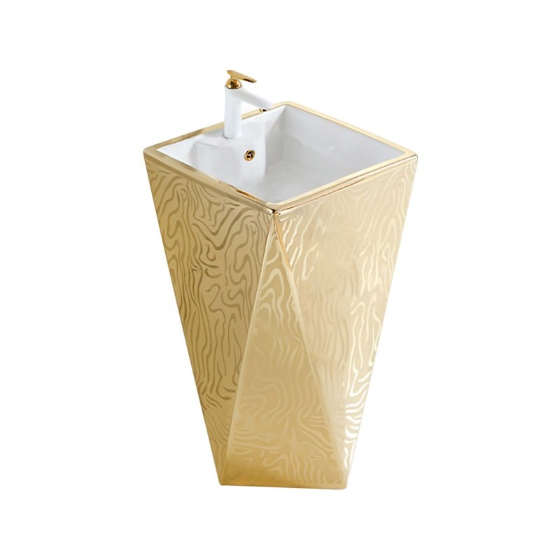 LT-307-GID-G2 gold pedestal-basins
