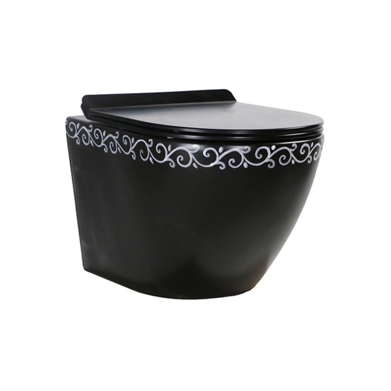 LT-401WA-DC-BL1 black wall-hung-toilets