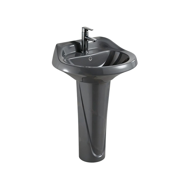 LT-314P-CG-DG black pedestal-basins