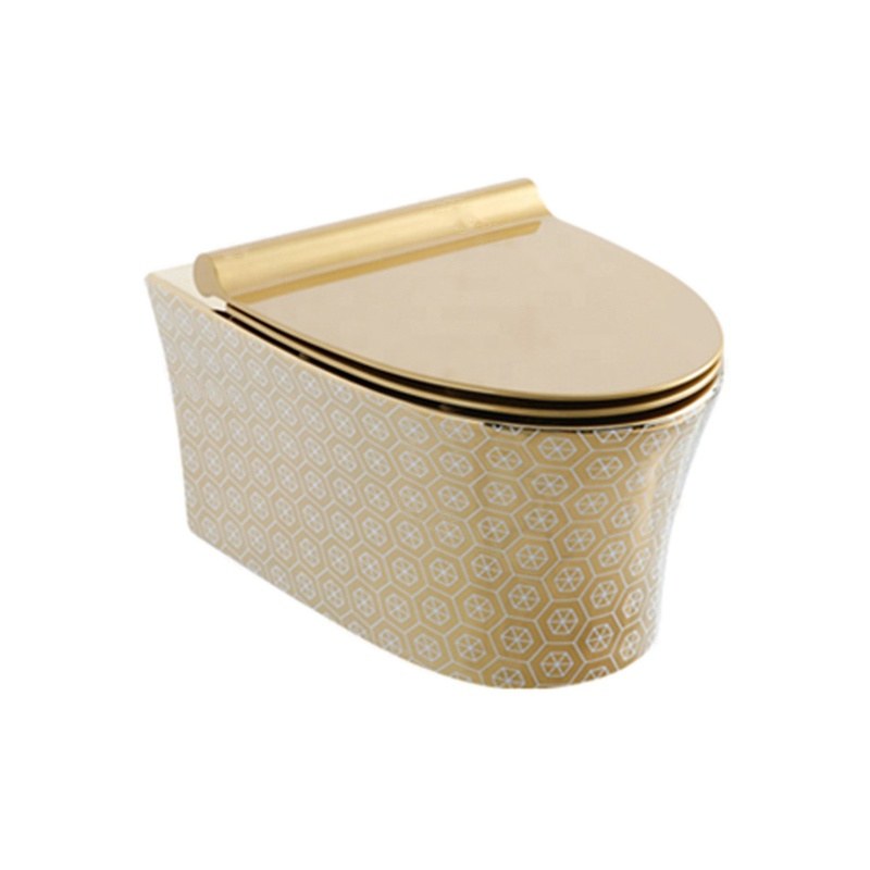 LT-422W-GID-G3 gold wall-hung-toilets