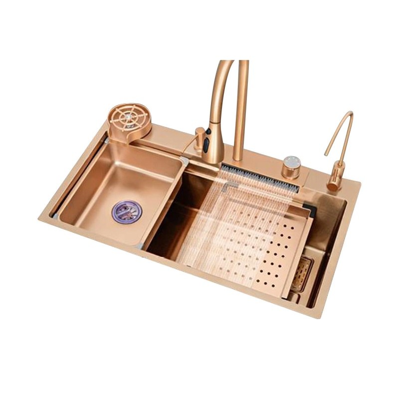 LT-6045FA1LS-Rose-golden kitchen sink, stainless sink, wash basin sink