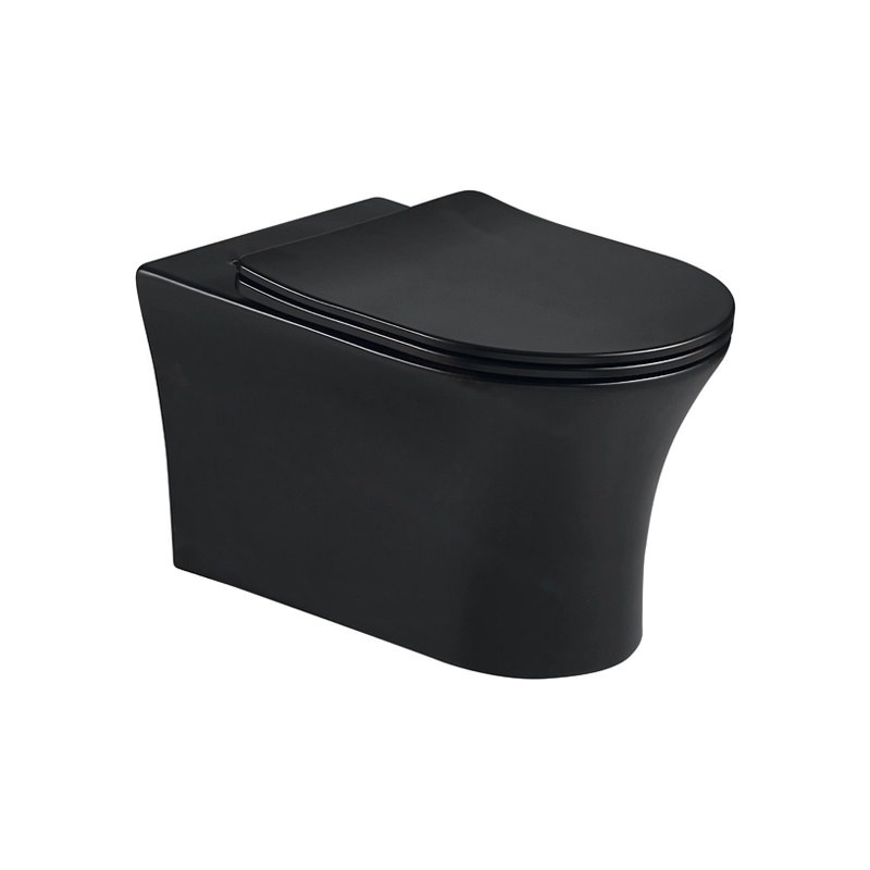 LT-409WA-M-BL black wall-hung-toilets