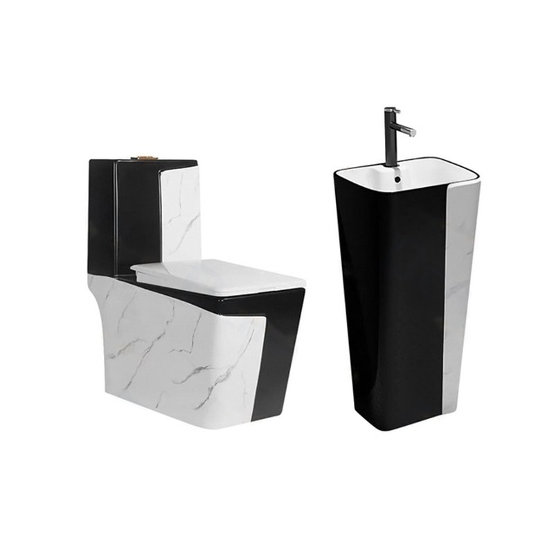 LT-1109-DP-WBL-----LT-320-DP-WBL white two-piece-toilet-suites