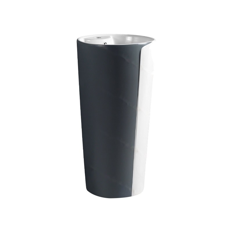 LT-327-CG-WDG black pedestal-basins