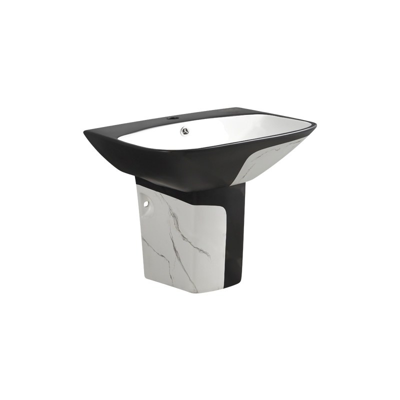 LT-583P-DP-WBL black wall-hung-basins