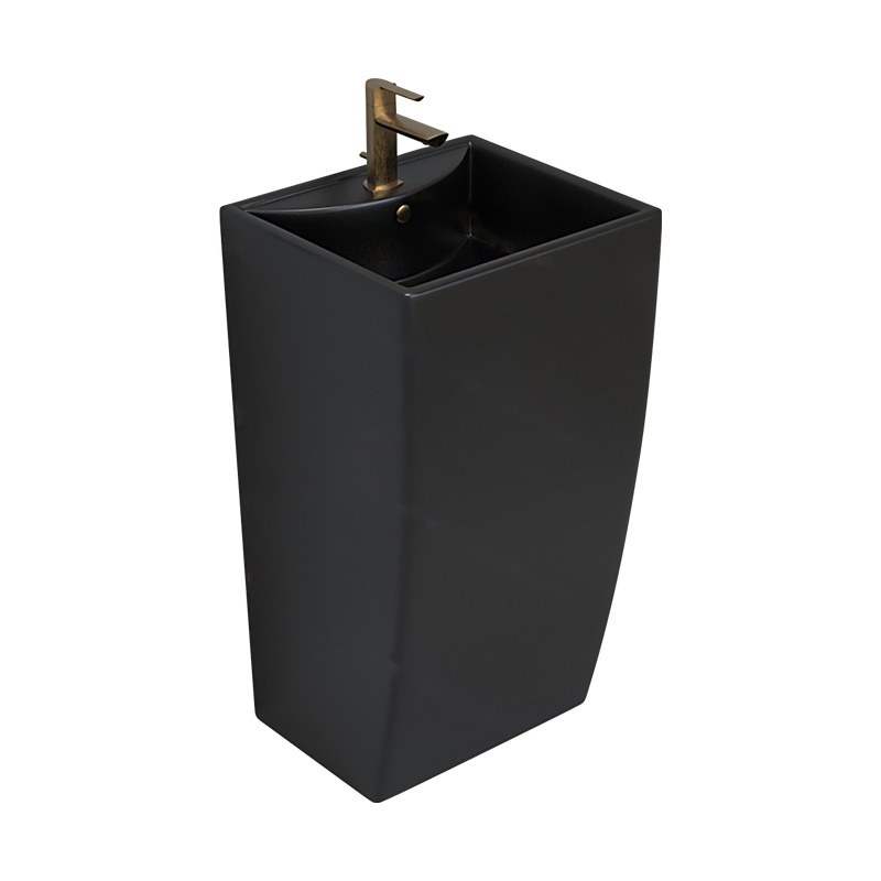 LT-314-M-BL black pedestal-basins