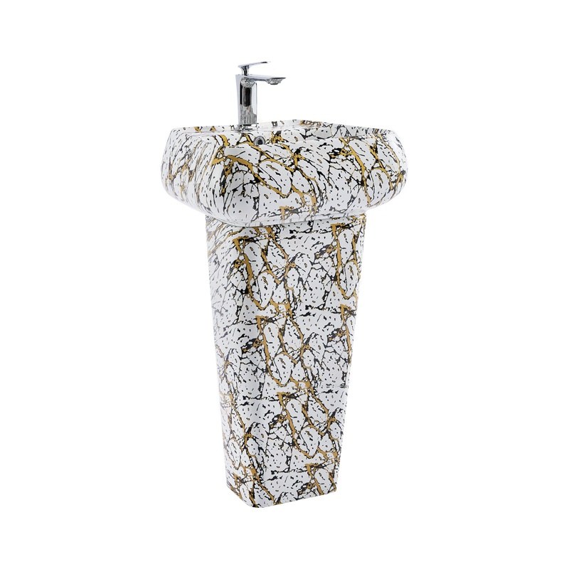 LT-368P-DP-CT4 patterned pedestal-basins