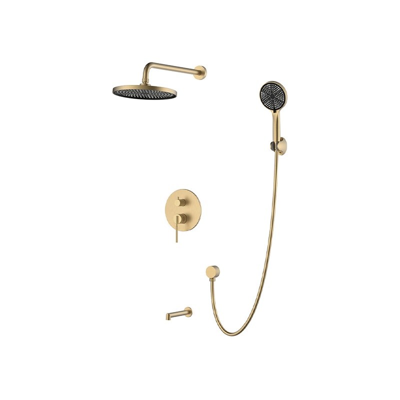 LT-10009-BRA-AZLYHS shower set, shower system, complete shower kit