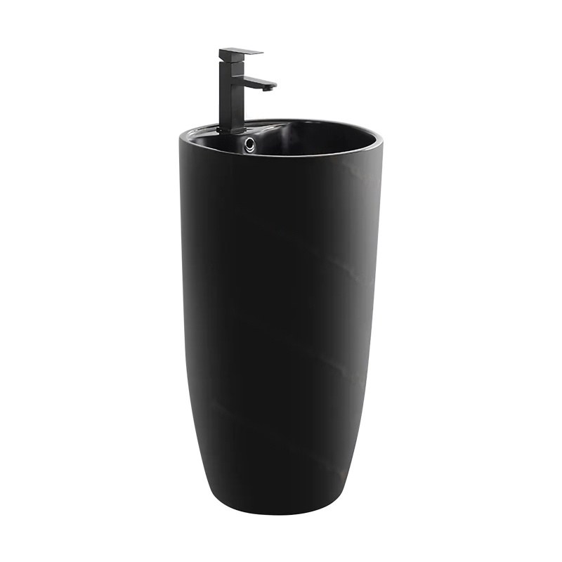 LT-326-M-BL black pedestal-basins