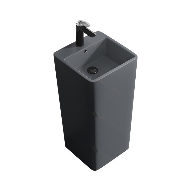 LT-309-M-LG black pedestal-basins
