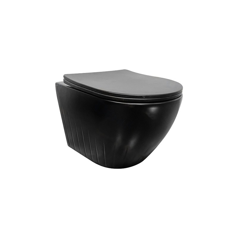 LT-WHT4049-M-BL black wall-hung-toilets