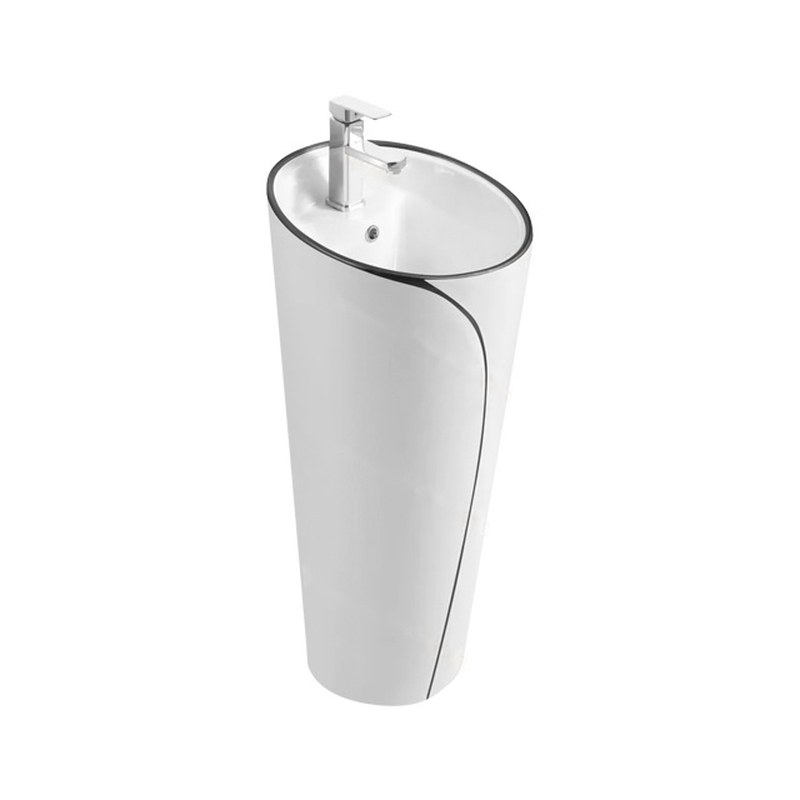 LT-376-CG-WBLL white pedestal-basins