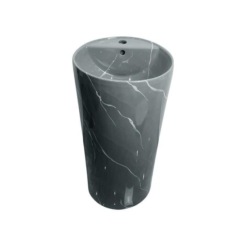 LT-393-CS-LG1 black pedestal-basins